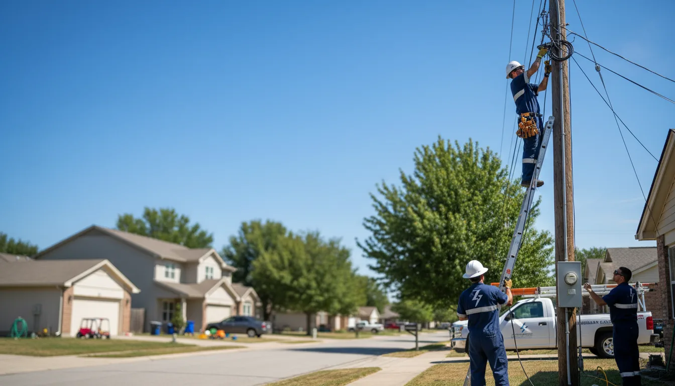 Residential electrician providing installation services in Maury City, TN